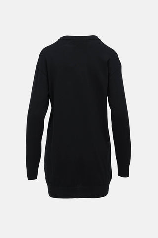 Moschino Knit Teddy Graphic Sweater