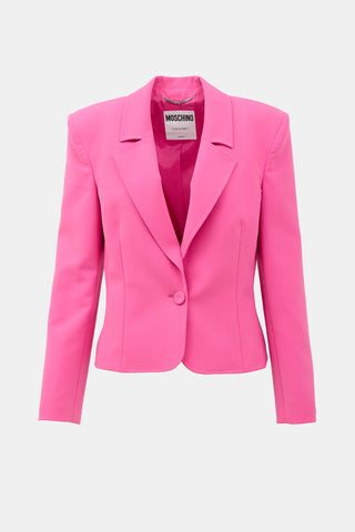 Moschino Notched Lapel Blazer