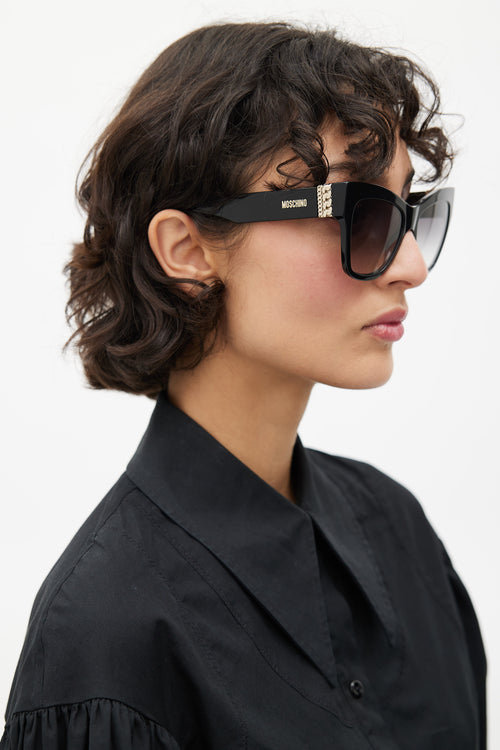 Moschino Black Oversized MOS011/S Sunglasses