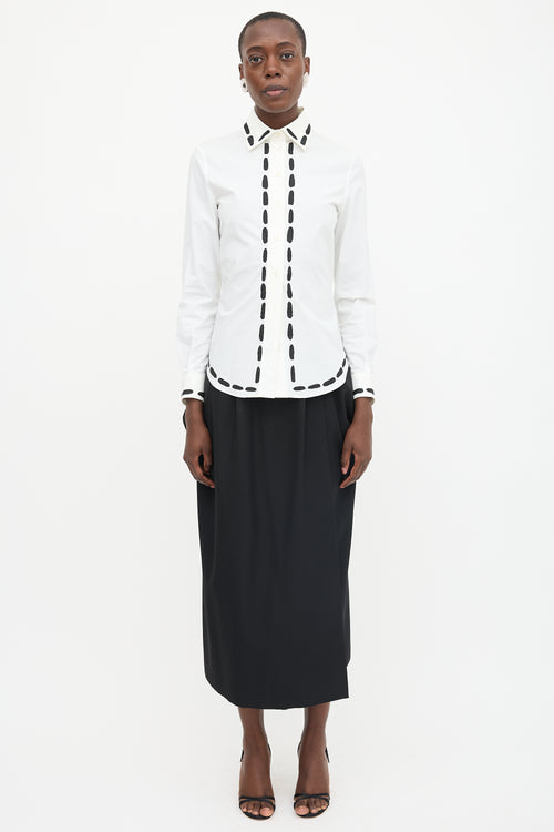 Moschino Paint Printed Shirt