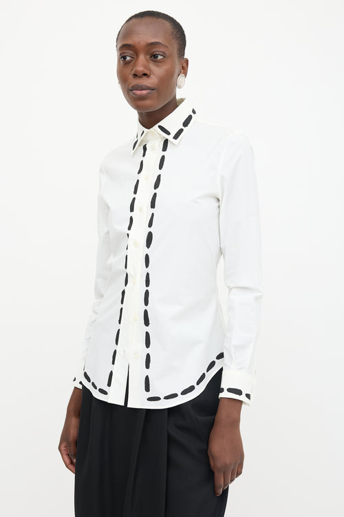 Moschino Paint Printed Shirt