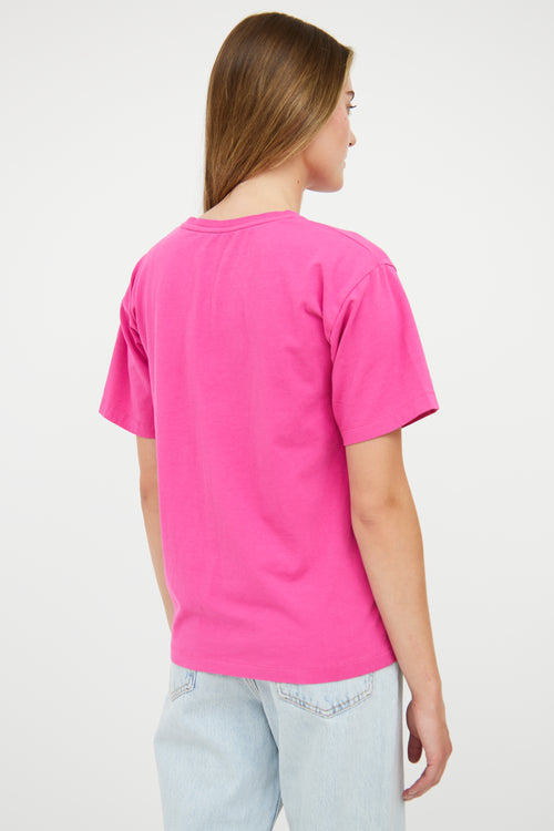 Moschino Pink Bear Astro T-Shirt
