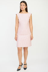Moschino Pink & Black Polka Dot Dress