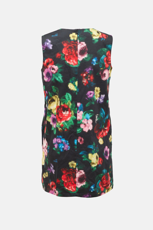 Moschino Pixel Floral Dress