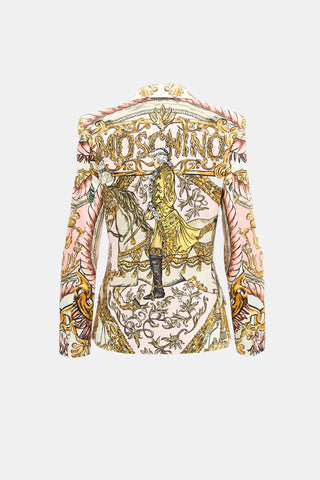 Moschino Printed Logo Blazer
