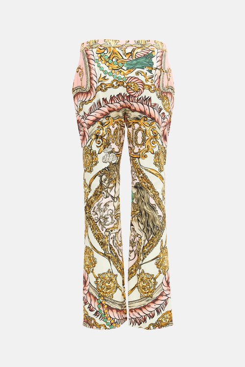 Moschino Printed Straight Leg Trouser