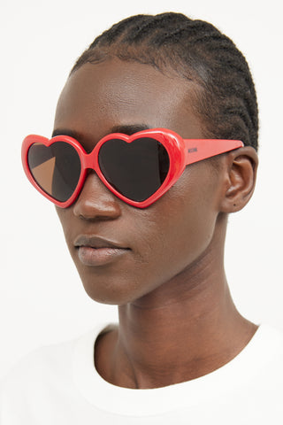 Moschino Red Heart MO585-01S Sunglasses