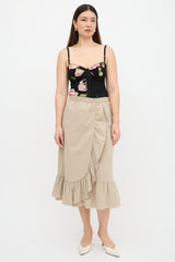 Moschino Ruffled Midi Skirt
