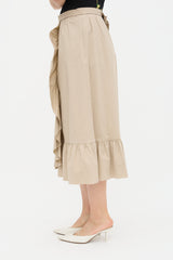 Moschino Ruffled Midi Skirt