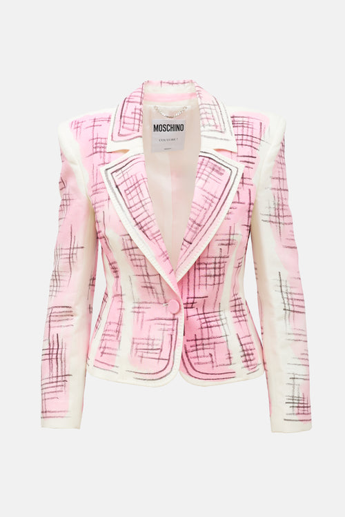 Moschino SS 2019 Printed Blazer