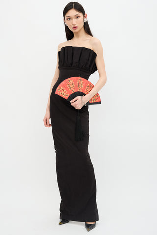 Spring 2020 Leather Fan Clutch