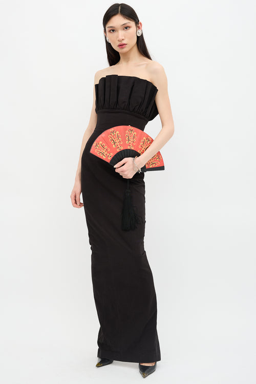 Spring 2020 Leather Fan Clutch