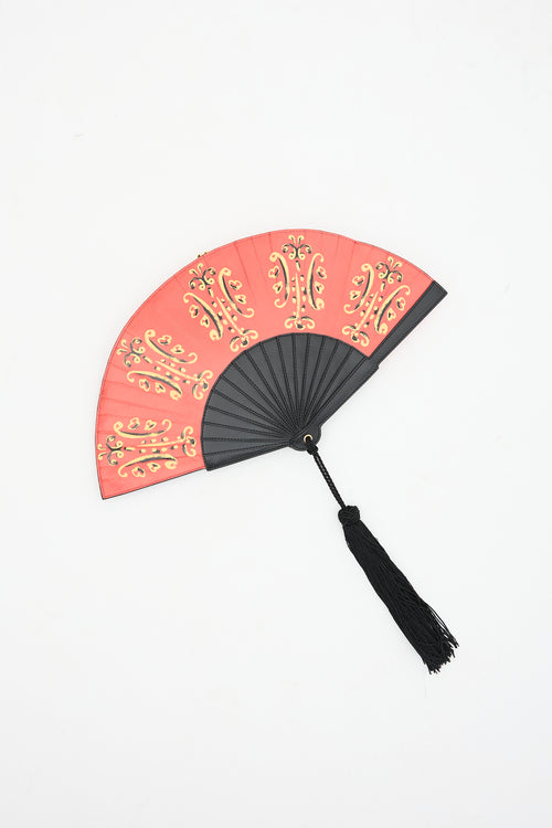 Spring 2020 Leather Fan Clutch