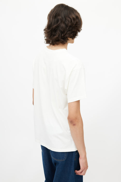 Moschino White & Multicolour Bear Logo T-Shirt