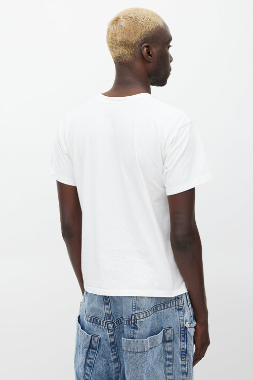 Moschino White & Multicolour Graphic T-Shirt