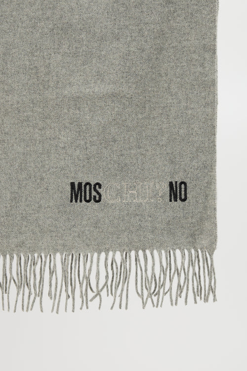 Moschino Wool Logo Scarf