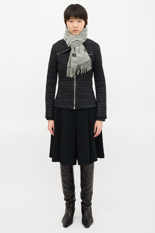 Moschino Wool Logo Scarf