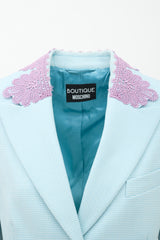 Moschino Wool Patterned Suit