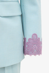 Moschino Wool Patterned Suit