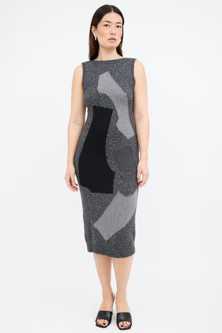 Moschino Wool Colour Block Dress