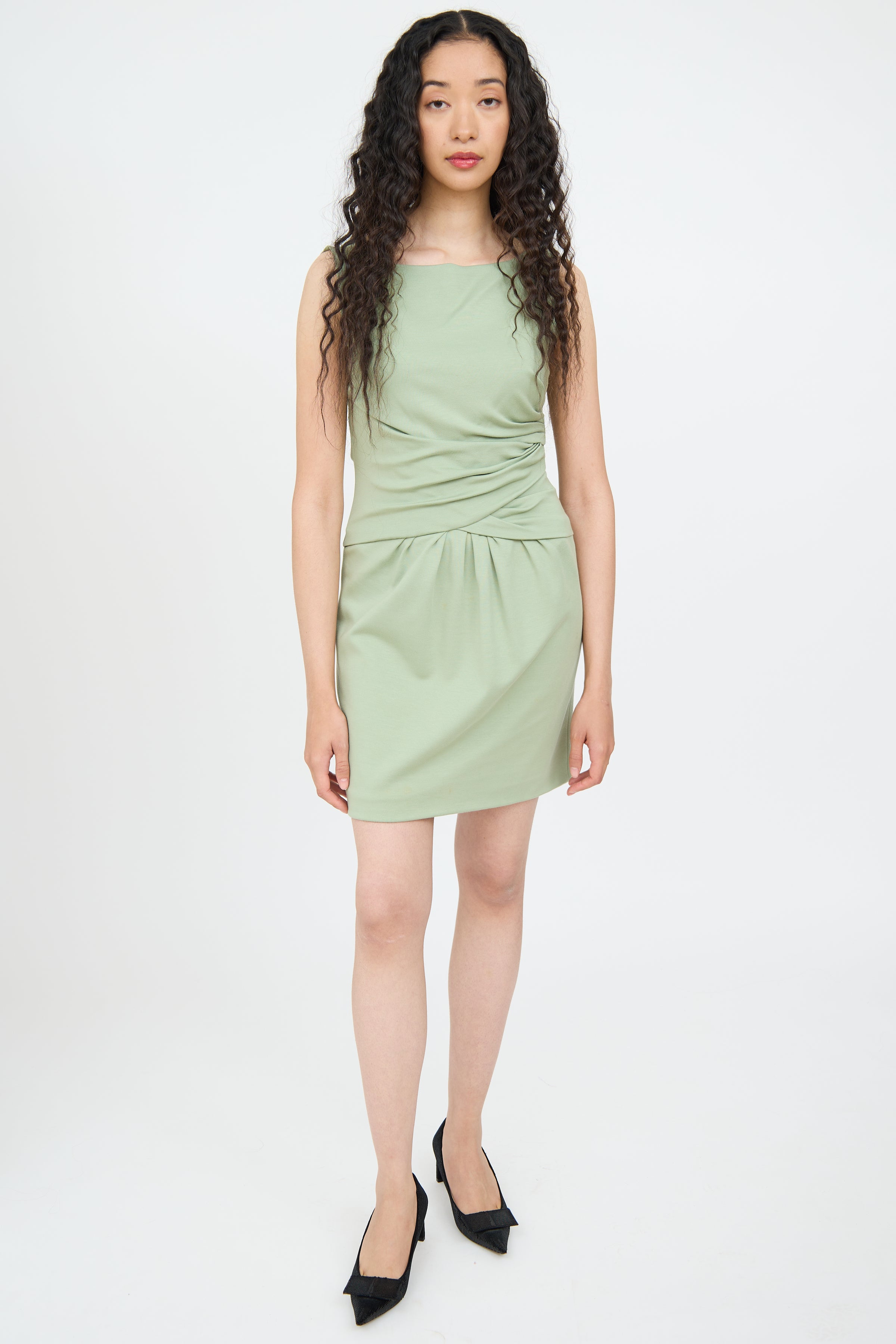 Moschino // Ruched Sleeveless Dress VSP Consignment Moschino // Ruched Sleeveless Dress VSP Consignment