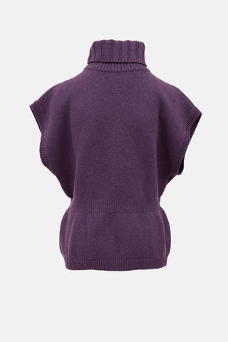 Moschino Wool Turtleneck Top
