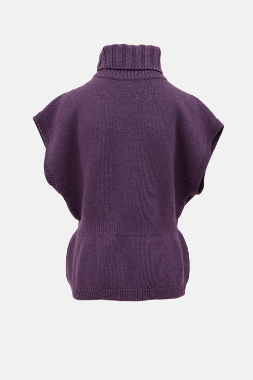 Moschino Wool Turtleneck Top