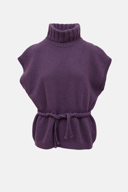 Moschino Wool Turtleneck Top