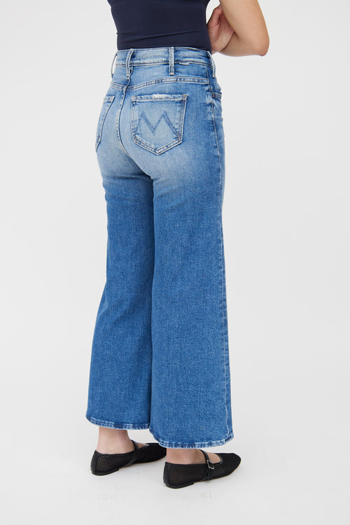 Mother Blue Medium Wash Hustler Ankle Jean