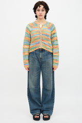 Mother Raglan Crop Cardigan