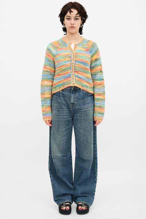 Mother Raglan Crop Cardigan