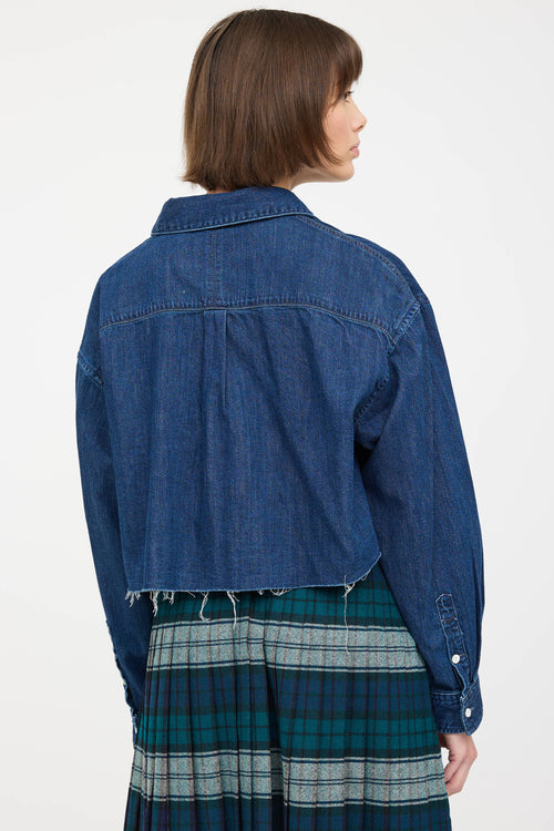 Moussy Cropped Denim Shirt
