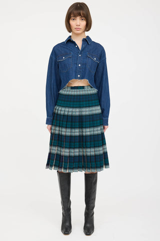 Moussy Cropped Denim Shirt