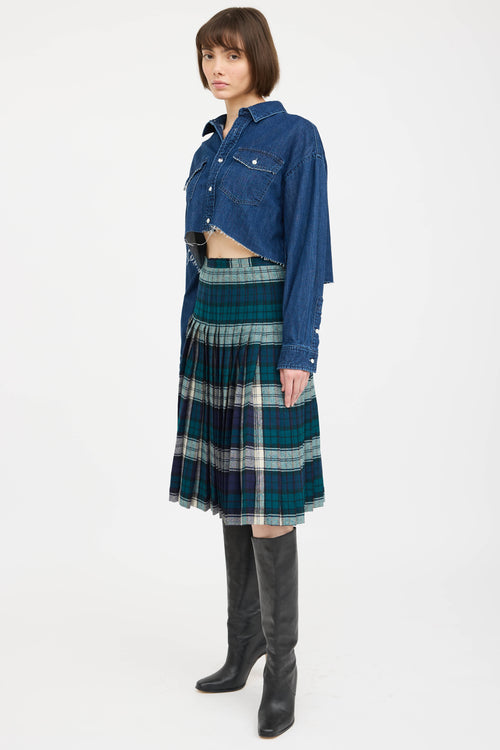 Moussy Cropped Denim Shirt