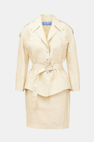 Mugler Gold Silk Co-Ord Set