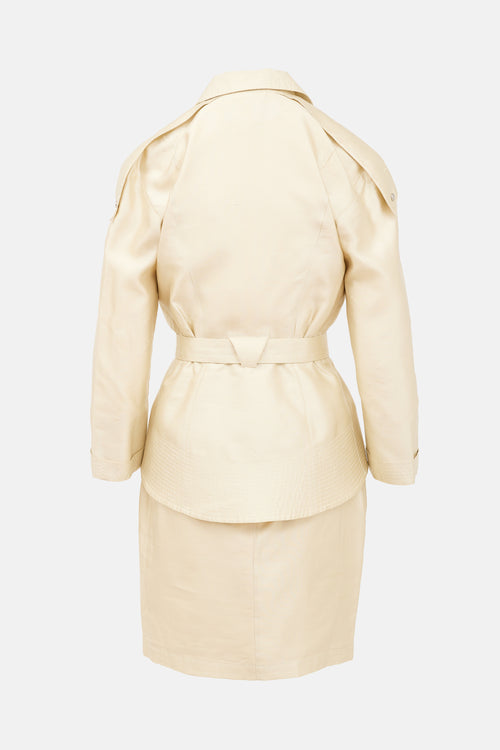 Mugler Gold Silk Co-Ord Set