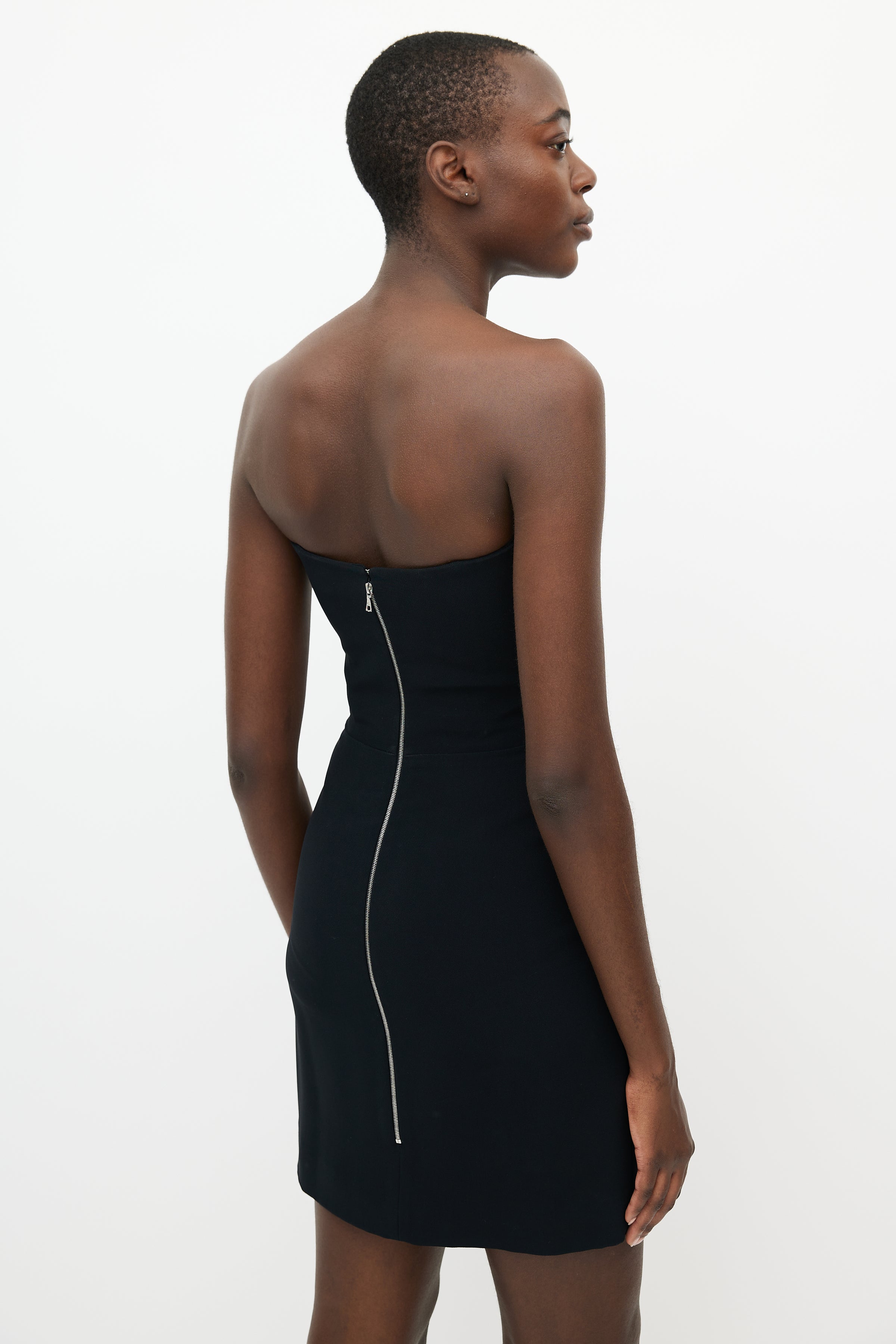 Mugler // Black Ribbon Mini Dress VSP Consignment Mugler // Black Ribbon Mini Dress VSP Consignment