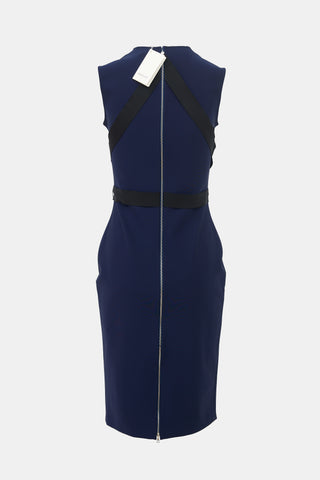 Mugler Grosgrain Strap Sheath Dress