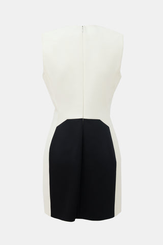 Mugler Two Tone Blocked Dress
