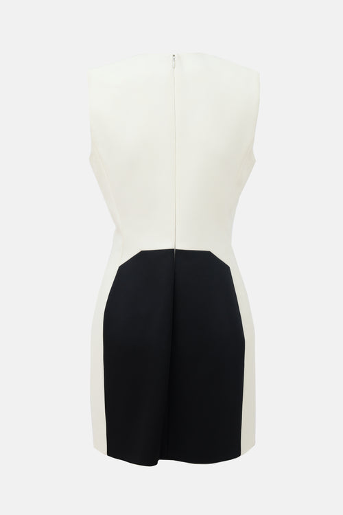 Mugler Two Tone Blocked Dress
