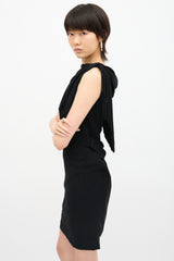 Mugler Vintage Draped Fringe Cocktail Dress