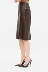 Mugler Vintage Leather Skirt