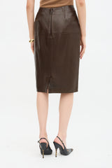 Mugler Vintage Leather Skirt