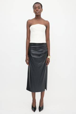 Mugler Vintage Strapless Bustier Top