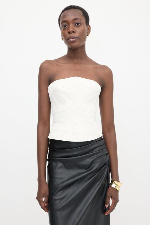 Mugler Vintage Strapless Bustier Top