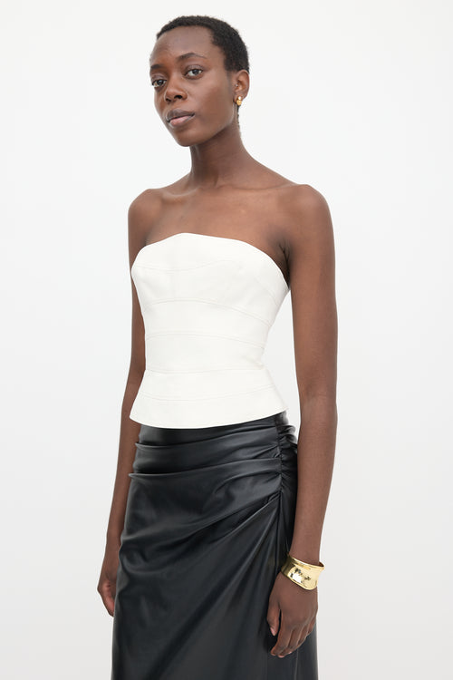 Mugler Vintage Strapless Bustier Top