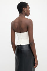 Mugler Vintage Strapless Bustier Top