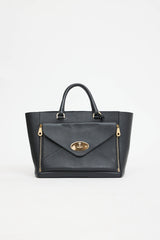 MulberryWillow Classic Leather Tote Bag