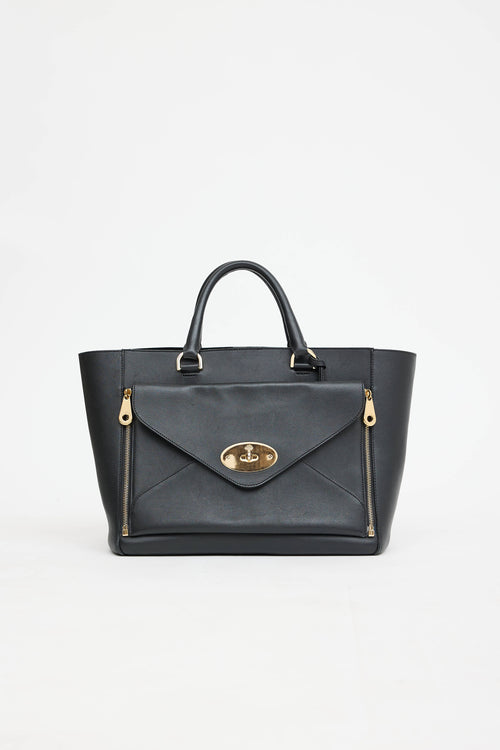MulberryWillow Classic Leather Tote Bag