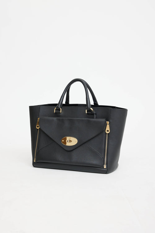 MulberryWillow Classic Leather Tote Bag